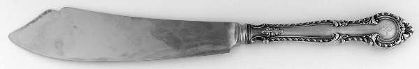 English Gadroon (Sterling, 1939, No Monos) Ice Cream Serving Knife with Stainless Blade