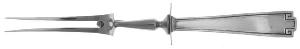 Etruscan (Sterling, 1913) Large Stainless-Prong Roast Carving Fork
