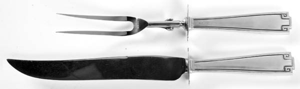 Etruscan (Sterling, 1913) Large 2-Piece Roast Carving Set w/Stainless Blade
