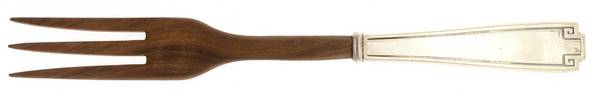 Etruscan (Sterling, 1913) Salad Serving Fork Wooden Prongs