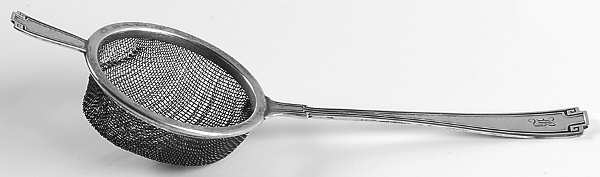 Etruscan (Sterling, 1913) Tea Strainer with Mesh Bowl