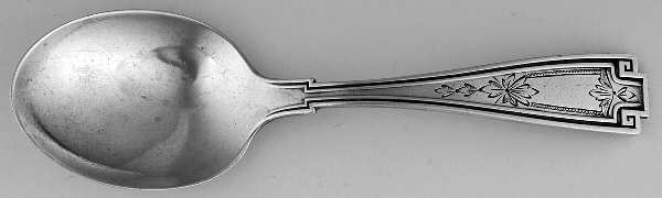 Etruscan-Engraved (Sterling, 1913) Straight Handle Baby Spoon