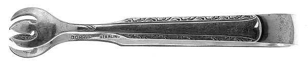 Eventide (Sterling, 1936, No Monograms) Small Sugar Tongs