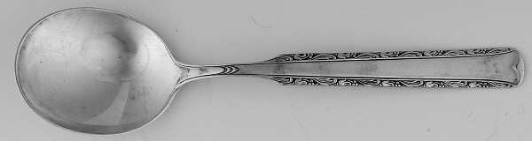 Eventide (Sterling, 1936, No Monograms) Round Bowl Soup Spoon (Cream Soup)