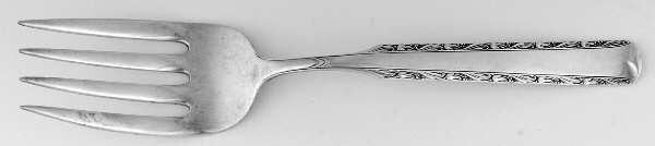 Eventide (Sterling, 1936, No Monograms) Solid Serving Fork
