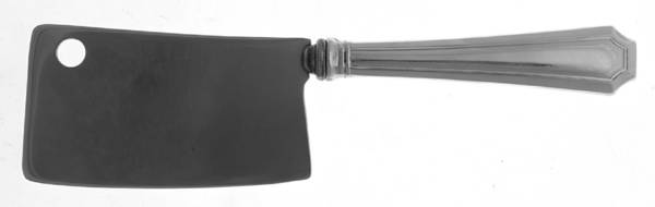 Fairfax (Sterling, 1910, No Monograms) Cheese Cleaver with Stainless Blade