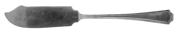 Fairfax (Sterling, 1910, No Monograms) Flat Handle Master Butter Knife