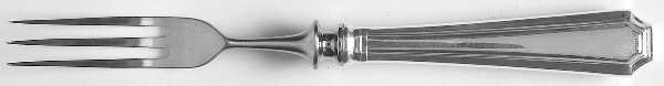 Fairfax (Sterling, 1910, No Monograms) Individual 3 Prong Stainless Bird Fork