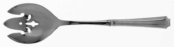 Fairfax (Sterling, 1910, No Monograms) Salad Serving Fork with Stainless Prongs