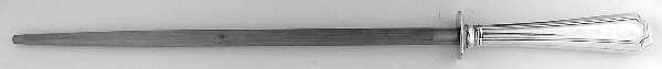Fairfax (Sterling, 1910, No Monograms) Large Roast Knife Sharpener wSteel Rod