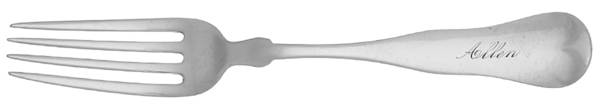 Fiddle (Sterling, 1832) Monogram Fork
