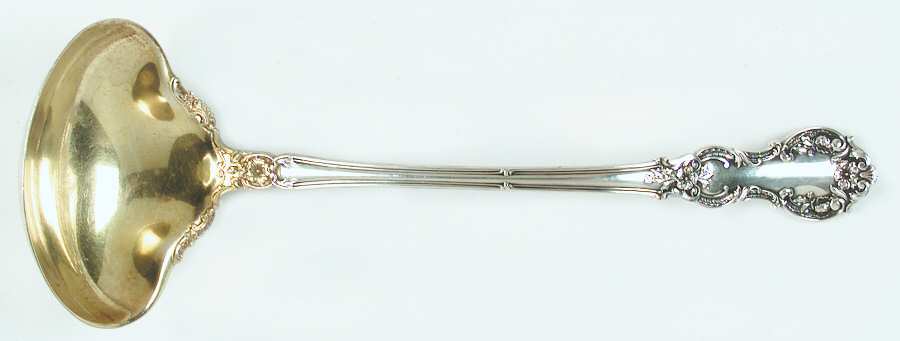 Fleury (Sterling, 1909, No Monograms) Small Solid Soup Ladle