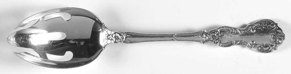 Fleury (Sterling, 1909, No Monograms) Pierced Tablespoon (Serving Spoon)