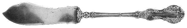 Fleury (Sterling, 1909, No Monograms) Flat Handle Master Butter Knife