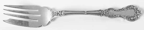 Fleury (Sterling, 1909, No Monograms) Small Individual Solid Fish/Salad Fork