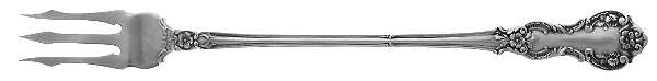 Fleury (Sterling, 1909, No Monograms) Long Handle Olive Fork