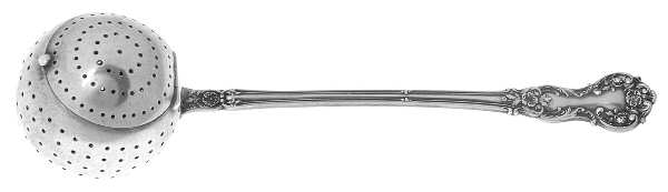 Fleury (Sterling, 1909, No Monograms) Solid Individual Tea Ball/Spoon