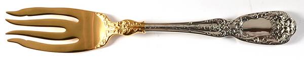 Florentine-Florenz (Sterling, 1901) Large Individual Solid Fish/Salad Fork