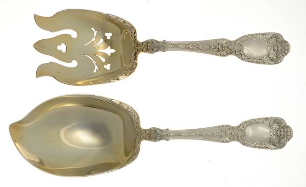 Florentine-Florenz (Sterling, 1901) Solid 2-Piece Vegetable Serving Set