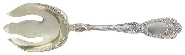 Florentine-Florenz (Sterling, 1901) Solid Salad Serving Fork