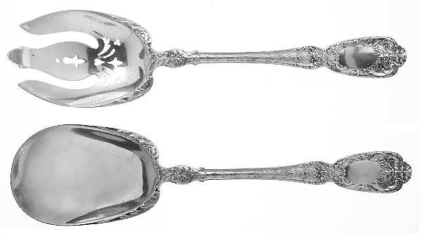 Florentine-Florenz (Sterling, 1901) Solid Oversized Serving Salad Set