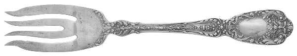 Florentine-Florenz (Sterling, 1901) Large Individual Solid Fish/Salad Fork