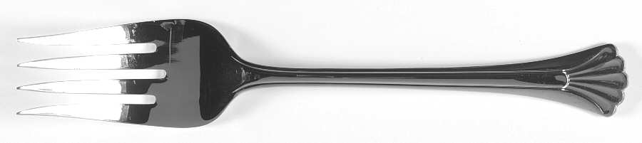 Fluted Shell (Stainless) Medium Solid Cold Meat Serving Fork