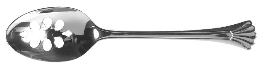 Fluted Shell (Stainless) Pierced Tablespoon (Serving Spoon)