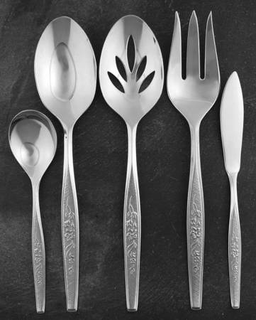 Flower Song (Stainless) 5 Piece Hostess Set
