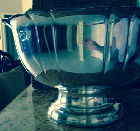 Fluted (Plated, Hollowware, Heritage) Punch Bowl