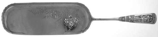 Fontainebleau (Sterling, 1880, No Monograms) Large Bright Cut Crumber Knife