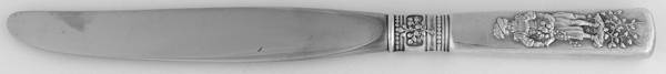 Fontainebleau (Sterling, 1880, No Monograms) New Style Modern Hollow Knife
