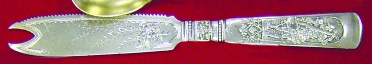 Fontainebleau (Sterling, 1880, No Monograms) Individual Orange Knife, Solid Piece