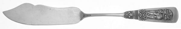 Fontainebleau (Sterling, 1880, No Monograms) Flat Handle Master Butter Knife-New Style