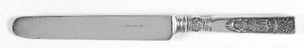 Fontainebleau (Sterling, 1880, No Monograms) Blunt Hollow Knife with Bolster
