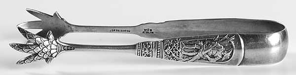 Fontainebleau (Sterling, 1880, No Monograms) Large Sugar Tongs