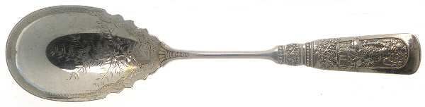 Fontainebleau (Sterling, 1880, No Monograms) Bright Cut Bowl Sugar Spoon