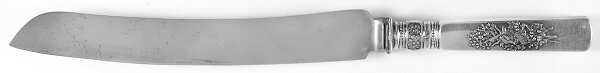 Fontainebleau (Sterling, 1880, No Monograms) Large Carving/Roast Knife StnlBl w/Sterling Guard