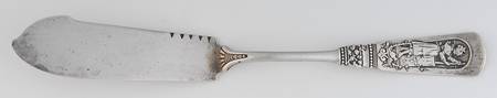 Fontainebleau (Sterling, 1880, No Monograms) Flat Handle Master Butter Knife