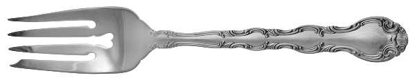 French Classic (Silverplate, 1980) Medium Solid Cold Meat Serving Fork