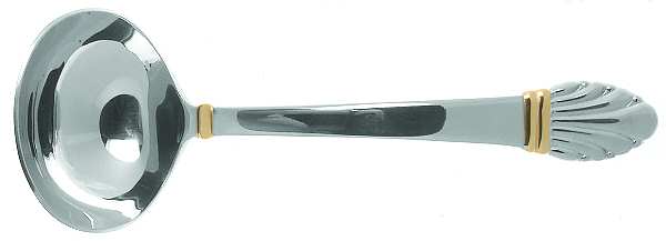 Golden Adria (Stainless, Gold Accent) Solid Gravy Ladle