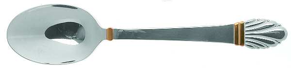 Golden Adria (Stainless, Gold Accent) Place/Oval Soup Spoon