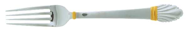 Golden Adria (Stainless, Gold Accent) Fork