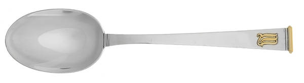 Gold Cipher (Sterling, 1952) Dessert/Oval Soup Spoon