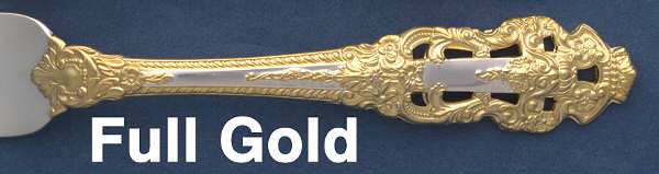 Golden Crown Baroque (Sterling, Full Gold Accent) by Gorham Silver