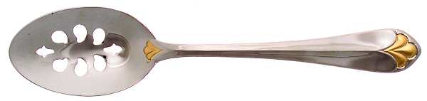 Golden Legacy (Stainless, Gold Accent) Pierced Tablespoon (Serving Spoon)