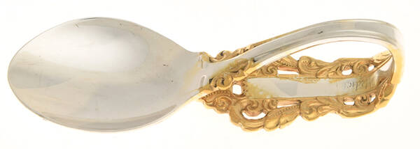 Golden Medici (Sterling, 1971) Baby Spoon with Curved Handle HC