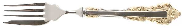Golden Medici (Sterling, 1971) Individual Hollow Fish Fork, Stainless Tines