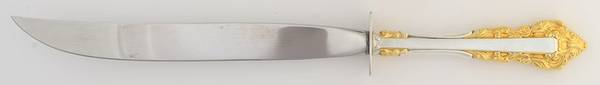 Golden Medici (Sterling, 1971) Large Stainless Blade Roast Carving Knife