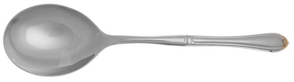 Golden Melon Bud (Stainless-Gold) Casserole Spoon with Smooth Stainless Bowl HC